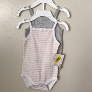 Pink & Grey Onesie Tanks